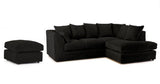 Moana 3 - Piece Upholstered Corner Sofa Chaise with Ottoman