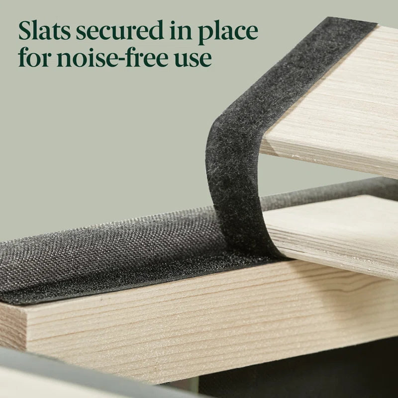 Allenwood Upholstered Bed Frame with Button Tufted Headboard