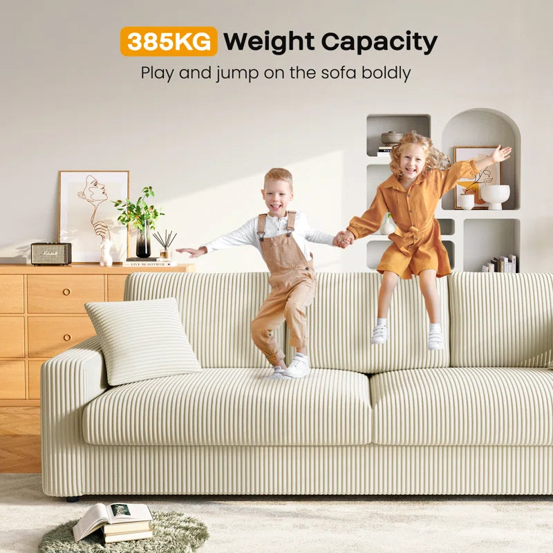 4 Seater Corduroy Sofa