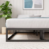 Dekker Metal Platform Bed with Wooden Slat Support 25Cm/10In Height