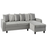 Mitzi 3 Seater Velvet Corner Sectional